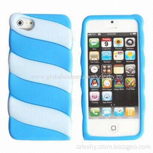 Ice cream pattern silicone case for iPhone 5/5S